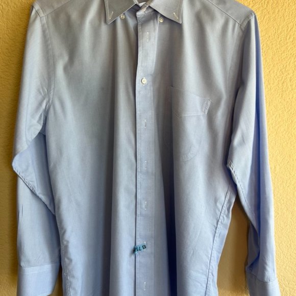 Gitman Bros. Button Down Blue WEBA Stretch 15.5 / 33 - Picture 2 of 2